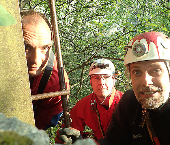 Xichti zleva: Petr, Michal, DrKozel foto (c) samospoušť