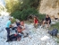 Setkání s italskými kolegy - jeskyňáři v údolí Codula di Luna foto: Ondřej