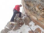 Speleoaquanaut na vrcholu Hoher Dachstein