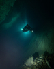 Důl Hraničná, Rychleby, temná hlubina pod vodní hladinoufoto (c) MejlaD