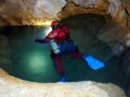 Jezírko na Skalistém potoce Potápění v jeskyních, Slovenský kras