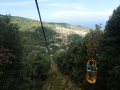 Pohled na městečko Marciana z lanovky na vrchol Monte Capanne, ostrov ElbaDrKozel (c) 2021